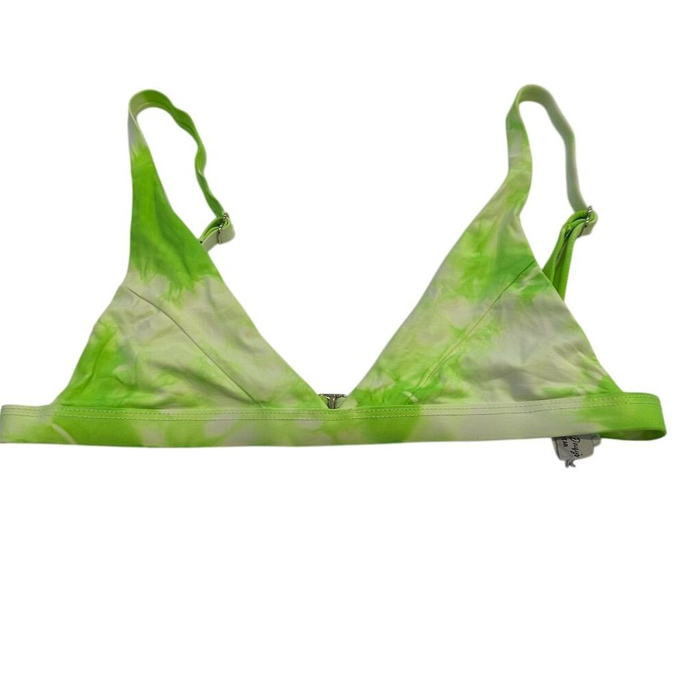 Dippin'‎ Daisy's Women's Neon Tie-Dye Triangle Bikini Top Size S